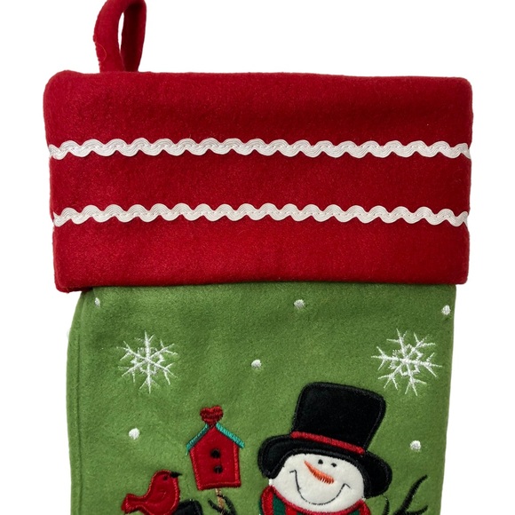 Let It Snow Snowman Christmas Stocking - Picture 4 of 11